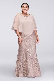 Mother of the bride dresses for women. Lace Plus Size Long Dress With Beaded Capelet David S Bridal Plus Size Long Dresses Mother Of The Bride Plus Size Mother Of The Bride Dresses Long