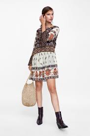 Fliessende kleider weißes kleid modestil kleider slip kleider lange kleider bekleidungsstile outfit ideen gestreiftes kleid. Zara Woman Embroidered Patchwork Dress Patchwork Kleid Kleider Modestil