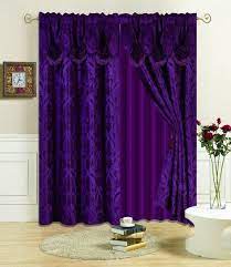 All American Collection New 4 Piece Drape Set With Attached Valance And Sheer With 2 Tie Backs Included Walmart Com Purple Room Decor Purple Bedrooms Purple Bedroom Decor