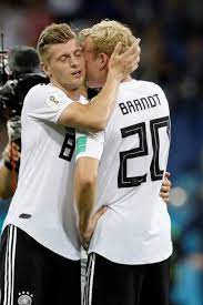 Julian Brandt And Toni Kroos Of Germany Celebrate After Winning The Julian Brandt Germany National Football Team Toni Kroos