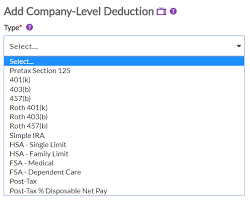 Deduction Types In Patriot Software
