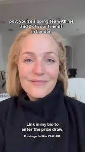 Having tea with Gillian is my dream.❤️