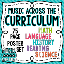 Music Across The Curriculum Posters Music Classroom Teaching Music Music Teaching Resources