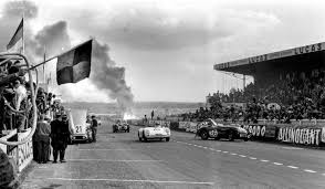 June 11 1955 Tragedy At Le Mans Scene Of The Disaster At Le Mans When Driver Pierre Levegh S Mercedes Crashes Into The St Le Mans Racing Events Motorsport
