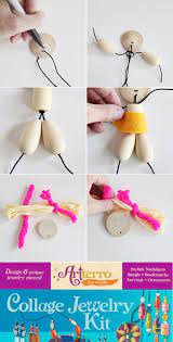 Make Diy Wooden Bead Dolls Small For Big Wooden Spoon Crafts Crafts Wooden Bead Garland