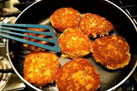 You need enough mayonnaise to moisten all ingredients so they will stick together when forming the cakes. 10 Minute Salmon Patties Recipe Grab That Nonstick Pan Make This Cheesy Salmon Cakes Recipe Seafood 30seconds Food