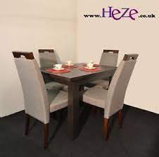 Ideal dining tables & chairs for any dining room or kitchen, various sizes available to suit your space. Extending Dining Table In Dark Wood Colour Small Perfect Solid Chairs Arte2 Ebay