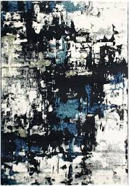 Prime 226 600 Blue Teppich Carpet Blau Schwarz Grau Weiss Teppich Teppich Design Gemusterte Teppiche