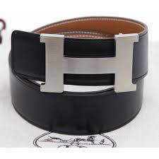 Hermes Belt Buckle Black Palladium Reversible H Constance Gold Leather 42mm 85
