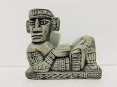 Chacmool Figure Maya Aztec Mesoamerican Stone Carved Statue Chac ...