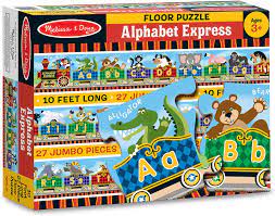 Melissa & doug alphabet floor train express 27 piece puzzle available to buy online at takealot.com. Amazon Com Melissa Doug Alphabet Express Jumbo Jigsaw Floor Puzzle 27 Pcs 10 Feet Long Melissa Doug 27pc 4420 Toys Games