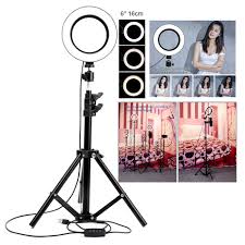 Led Ring Light 6 16cm 3200 5600k Selfie Ring Lamp Photography Lighting Youtube Video Camera Studio Light For Iphone Smartphone Photographic Lighting Aliexpress