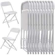 Ktaxon 10pcs Commercial Plastic Folding Chairs Stackable Wedding Party Chairs White Walmart Com Plastic Folding Chairs Folding Chair Party Chairs