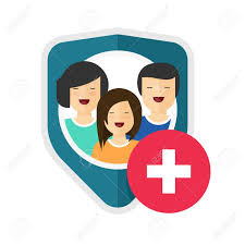 It seems though that th. Family Health Insurance Vector Shield Or Medical Life Health Care Private Protection Guard Flat Cartoon Icon Sign Concept Of Household Safety Defence Coverage Symbol Or Help Risk Assistance Image Royalty Free Cliparts