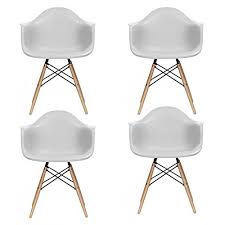 At city furniture, we believe that your dining room set should be uniquely yours. Natural Wood Legs Eiffel Dining Room Chairs White 4pcs With Armrest Buy Online In Angola At Angola Desertcart Com Productid 29266618