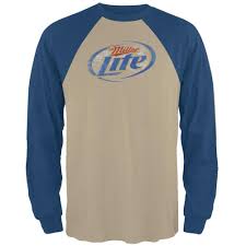Miller Lite Logo Diamond Long Sleeve T Shirt Oldglory Com