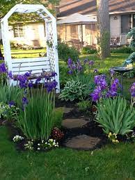 Pin By Mary Becker On Gardening Garden Landscape Design Front Yard Landscaping Design Iris Garden