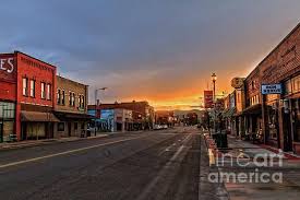Main Street Sunrise By Robert Bales Main Street Sunrise Street