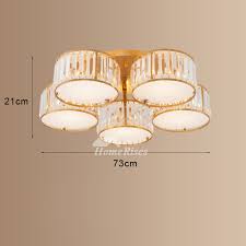 While there are plenty of ceiling flush mount lights to choose from, they're more functional than aesthetic. 3 5 Lighting Round Crystal Shades Ceiling Light Cover Semi Flush Mount Rustic Living Room Golg