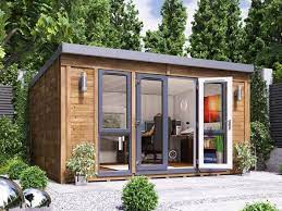 The home office galleries have been so popular it's time to start a new gallery for garden offices and sheds. Titania Garden Office W4 3m X D3 3m Garden Offices