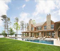 This Is An Absolute Beautiful Home Really Love The Patio And Pool Area But The Interior Is Just As Beautiful With Waterfront Homes Lake House Beautiful Homes