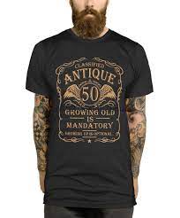 Amazing holliday present for parents turning 50, best friend, girlfriend. 50th Birthday T Shirt Gift Idea For Men Funny Present Vintage 50 Year Old Man Aliexpress