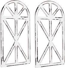 The ceiling is 10 feet. Amazon Com Kibaga Beautiful Cathedral Window Frame Set Of 2 Rustic Farmhouse Wall Decor For Living Room Home Kitchen