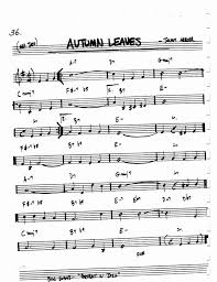 Image From Http Www Guitarcats Com Images Jazzstandardcharts Autumn 20leaves 36 Jpg Jazz Standard Autumn Leaves Jazz Sheet Music