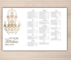 Diy Seating Chart Vintage Style With Chandelier