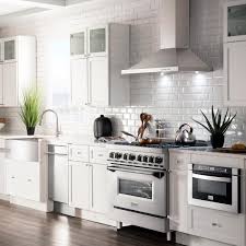 In any kitchen, the selection of the ventilation equipment is just as important as the selection of the cooking equipment. Zline Kitchen And Bath 36 In Convertible Vent Wall Mount Range Hood In Stainless Steel Kb 36 The Home Depot