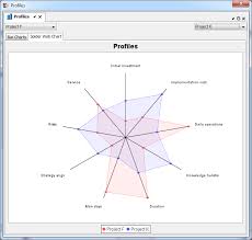 profiles spider web chart vii project portfolio management