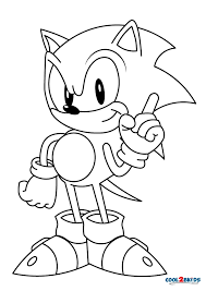 printable sonic coloring pages for kids