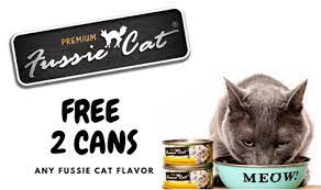 Free Sample Of Fussie Cat Food In 2020 Cat Food Samples Giveaway Print Coupons