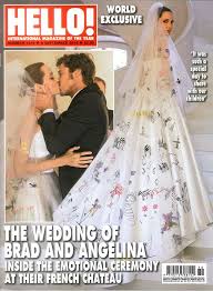 For more information and source,. Angelina Jolie S Wedding Dress Spoof Draws On Couple S Past Daily Mail Online