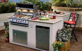 If grilling is all you care about, here's how to build a small station for it. Outdoor Kitchen Ideas The Home Depot