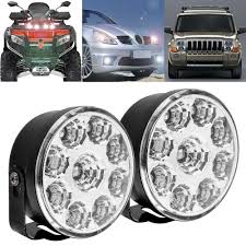 Waterproof 7cm 2 75 Led Drl Daytime Running Light White 9smd Cree Led Day Lamps Car Led Bulbs Car Light Source Automotive Led Lights Car Lights Running Lights