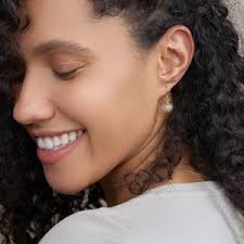 925s Exquisite Earrings With Real Anne's Lace