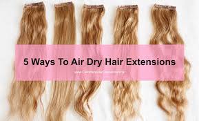 The time is yours, and you've earned it! 5 Ways To Air Dry Hair Extensions Viva Glam Magazine