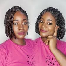 Bob braid wig for black women, bob braided wig