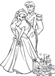 Search through 52217 colorings, dot to dots, tutorials and silhouettes. Ariel And Prince Eric After Wedding Coloring Page Coloring Sun