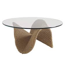 Round black wood coffee table with irridescent white shell patterned inlayby brimfield & may(1). Tommy Bahama Aviano Round Cocktail Table
