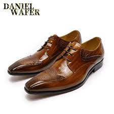 Zapatos de charol hechos a mano para adultos, calzado de vestir informal de  cuero Original para fiesta