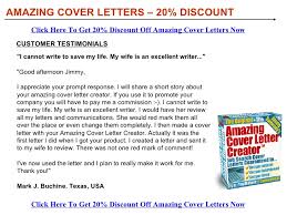 Maybe you would like to learn more about one of these? Amazing Cover Letters Discount