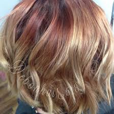 Shadow Root Copper Red Blonde Balayage Kenra Shades Eq Olaplex Balayage Hair Blonde Long Balayage Blonde Balayage