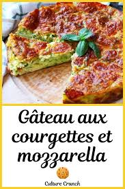 Gateau Aux Courgettes Et Mozzarella La Recette Facile Recettes De Cuisine Recette Cuisine