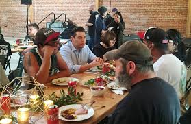 Volunteers have been busy at. San Jose Leaders Share Early Thanksgiving Meal With Homeless