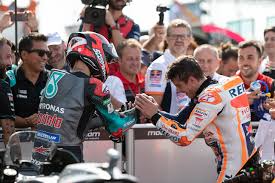 Quartararo impérial en qualifications à barcelone. File Fabio Quartararo And Marc Marquez 2019 Misano 2 Jpeg Wikimedia Commons