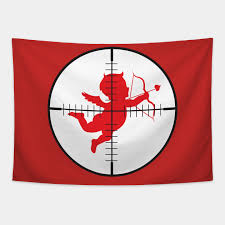 Interesting video about insurance, bad cupid!. Sight On Bad Cupid Valentine Tapestry Teepublic