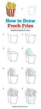 Learn How To Draw French Fries Easy Step By Step Drawing Tutorial For Kids And Beginners Frenchfri Drawing Tutorial Easy Drawing For Beginners Easy Drawings learn how to draw french fries easy
