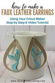 Quick links to info in this post. Faux Leather Earrings Cricut Tutorial Make Cute Mermaid Earrings Leather Earrings Diy Leather Earrings Mermaid Earrings